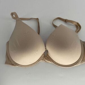 Pink Victoria's Secret Womens Padded Wired Bra Adjustable Straps Tan Size 34C